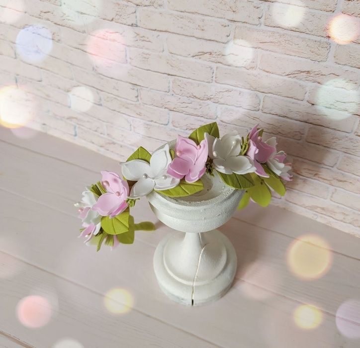 Весенние ободки,заколки,броши,венки