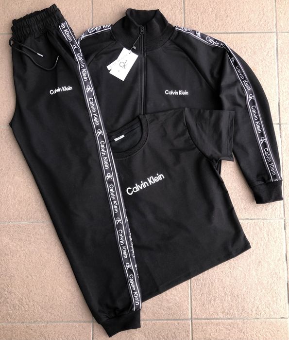 Trening bumbac - 3 piese negru