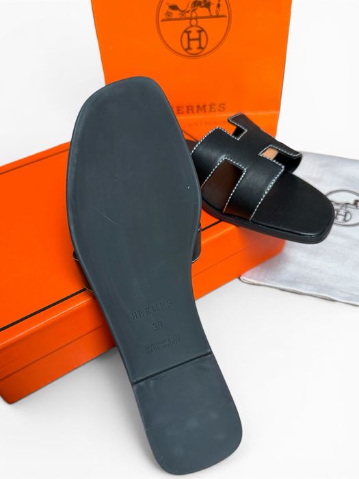 Hermes slippers / чехли джапанки 38 39