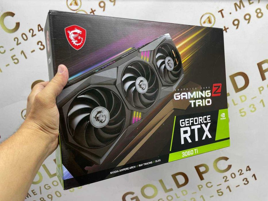 MSI RTX 3060ti Gaming Z TRIO / Telegram kanalda yana boshqalari bor!!!