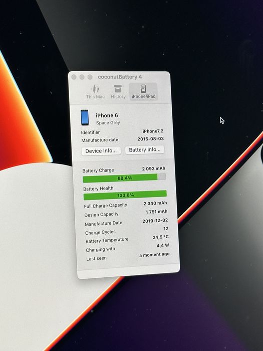 Apple iPhone 6, Space Gray, 16 GB