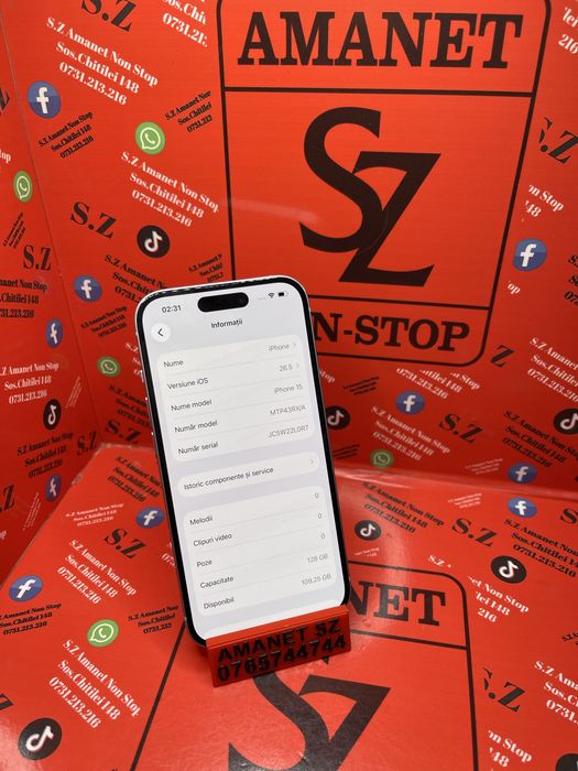 Iphone 15 Fisurat Spate Amanet SZ 176