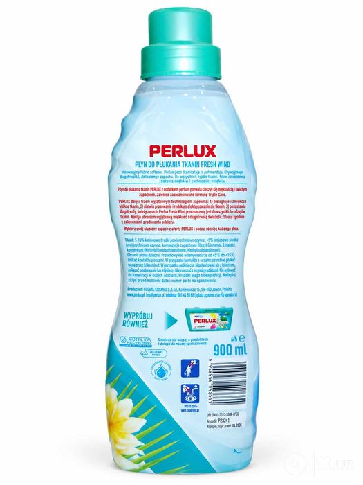 Кондиционер для белья Perlux Перлюкс Fresh Wind 900 мл, 36 стирок