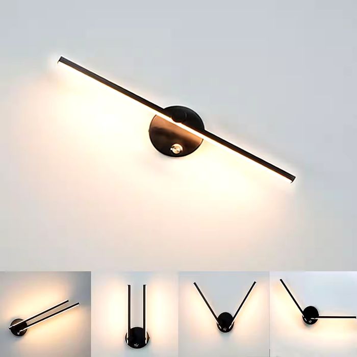 Aplică din aluminiu cu LED, aplică 12W cu braț reglabil al lămpii 53cm