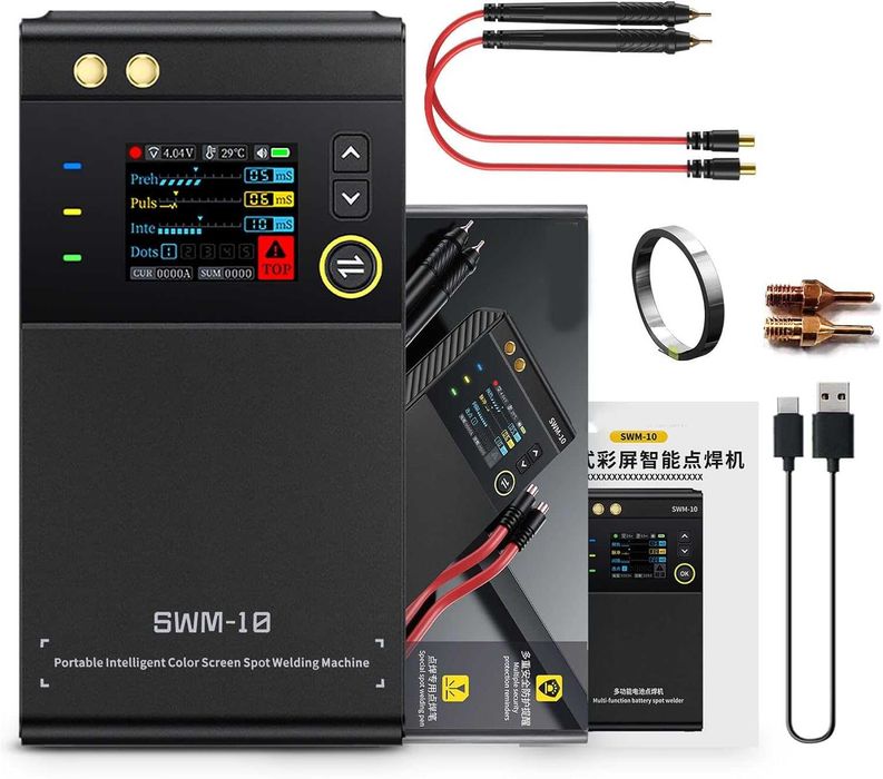 Aparat de sudură prin puncte fără fir portabil FNIRSI SWM-10,5000mAh, sudabil,sigilat