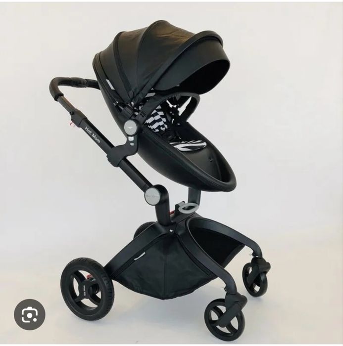 Срочно продам коляску Hot Mom черная