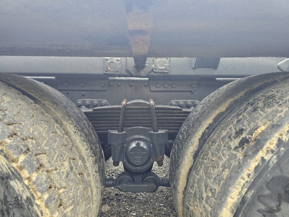 MAN Abroll cu macara forestieră Z, 6x4, 460CP, Container