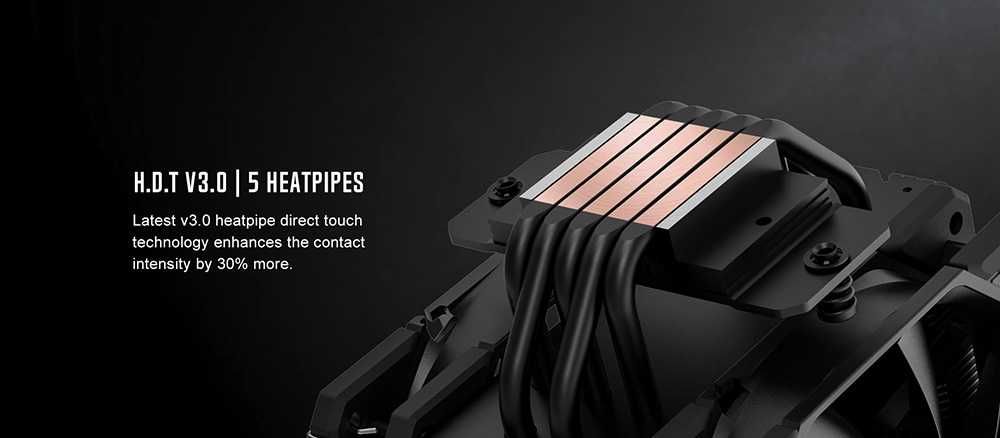 Cooler Procesor CPU ID-COOLING SE-225-XT BLACK V2 2x120mm
