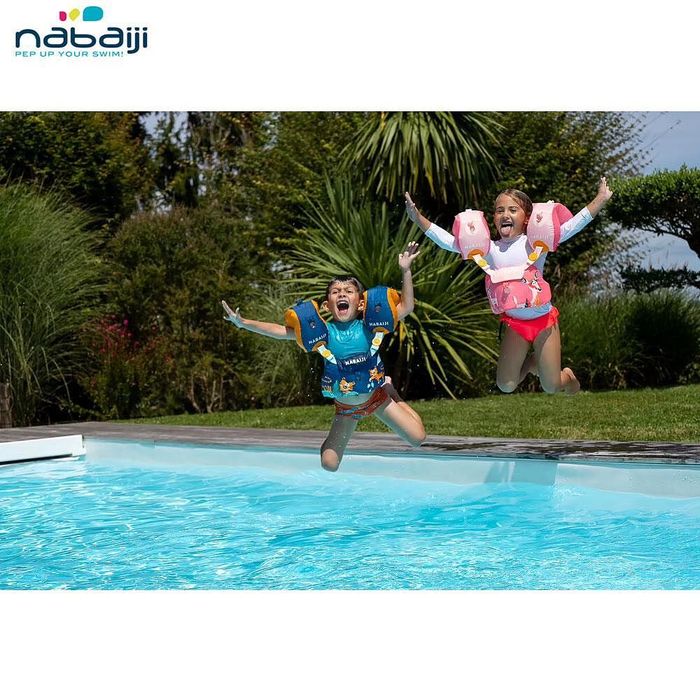 Детска жилетка за плуване с раменки 2в1 Nabaiji