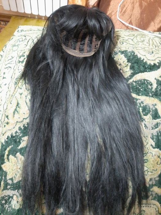 Волосы парик ,черный