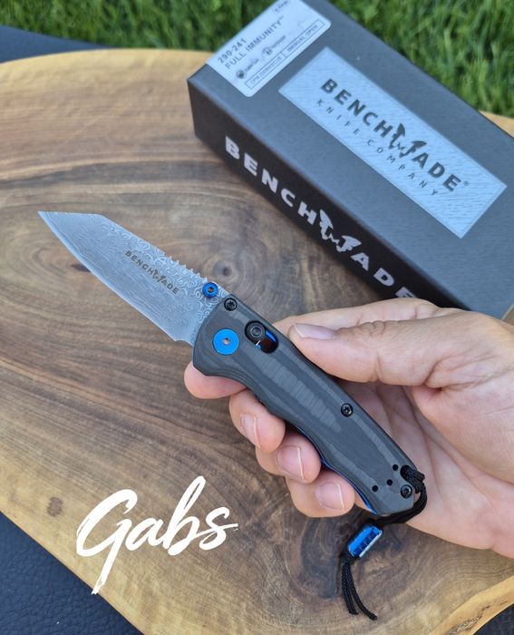Сгъваем нож Benchmade Full Immunity 290-241 Gold Class,CPM Damaskus,Carbon