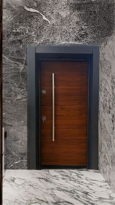 Входна врата за външни условия-Old cedar