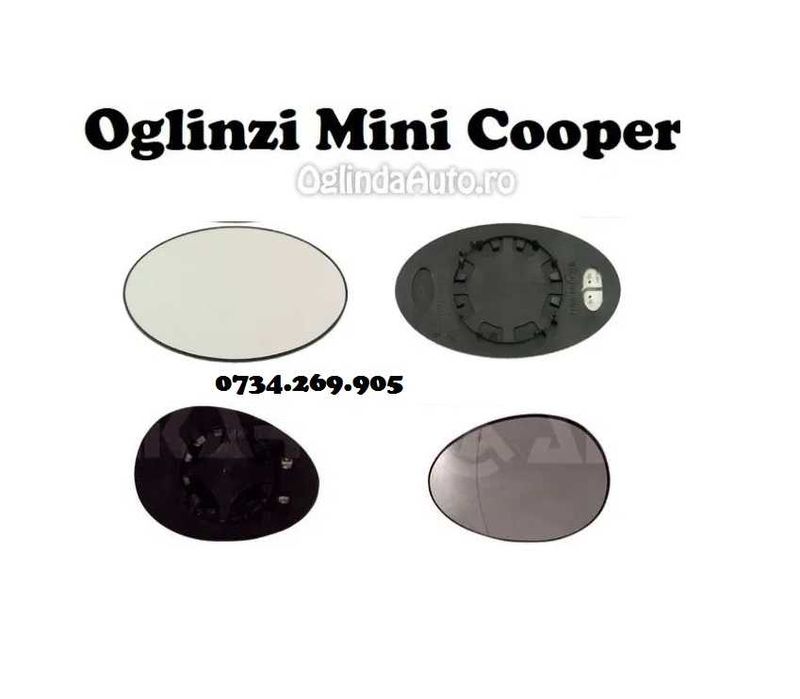 Oglinda Mini Cooper One geam sticla oglinzi stanga dreapta R50 R53 R56