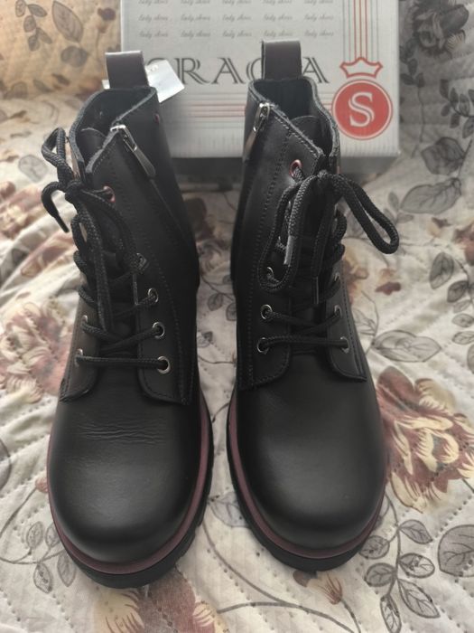 Нови Зимни боти естествена кожа номер 38 български