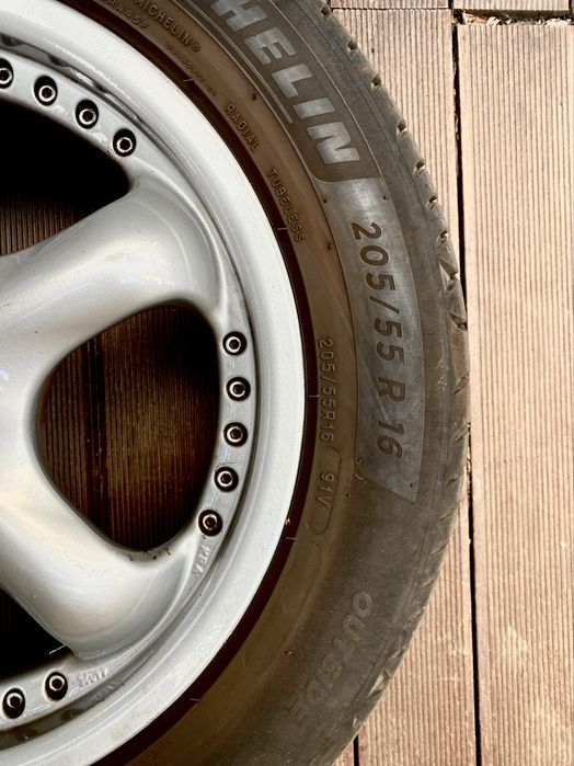 Jante aliaj roți cu anvelope vară Opel Astra H 4x100 / 205 55 r16