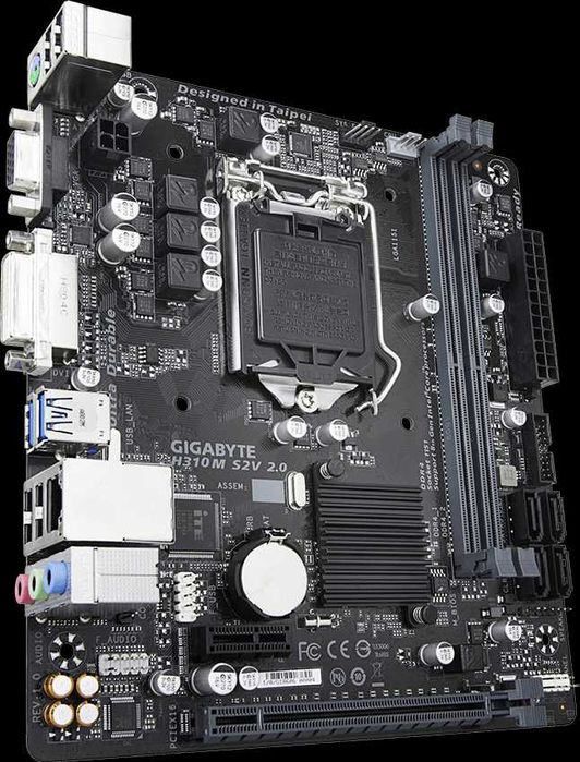 Материнская плата Gigabyte H310M S2V 2.0 + i3-9100F
