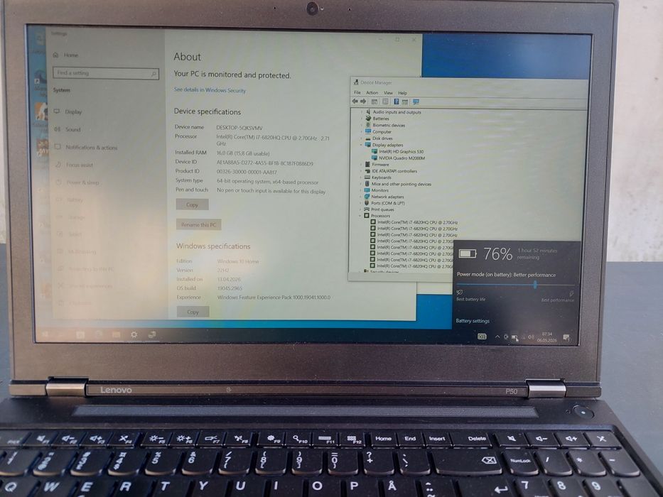 Laptop Lenovo Thinkpad P50