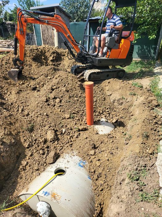 Lucrari cu miniexcavator