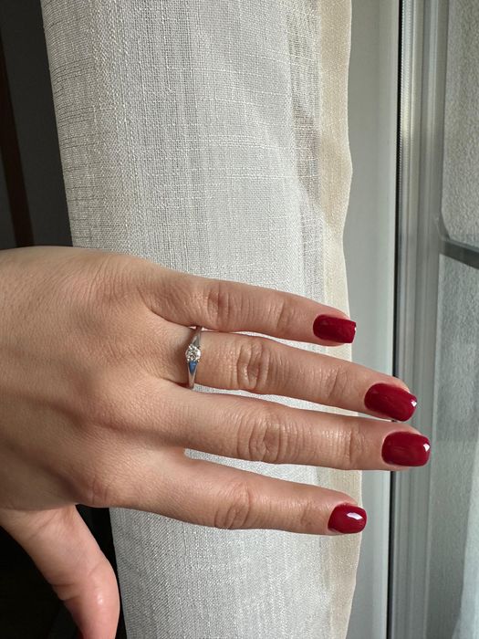 Inel de logodna din aur 18k TEILOR, diamant natural 0.32 carate