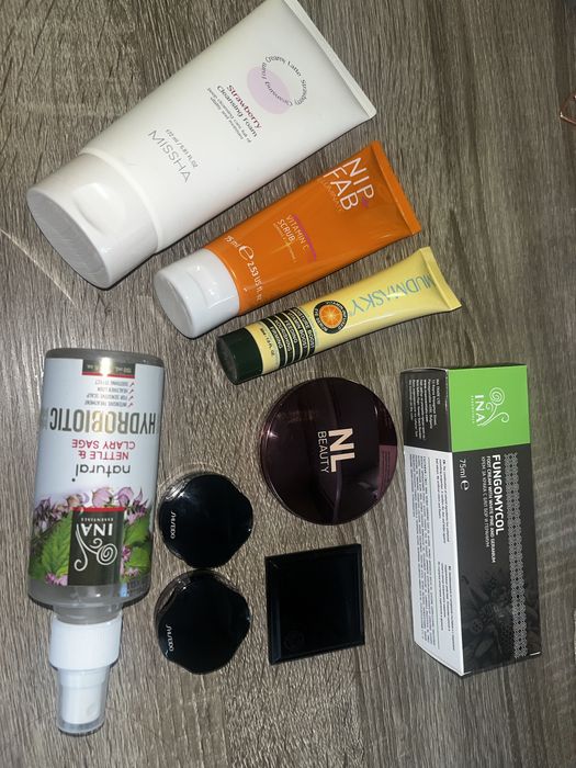 Козметика- NL beauty, Shiseido, Misha, Inaesetials,MudMasky