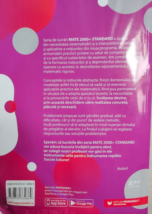 Mate standard. cls. VII. 2021-2022, A Zanoschi, Gh Iurea