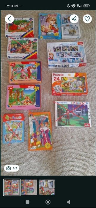 puzzle 3 4 5 ani noriel clementoni trefl castorland 24 25 35 56 60