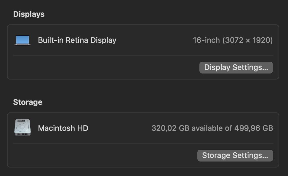 Macbook Pro 16-inch 2019