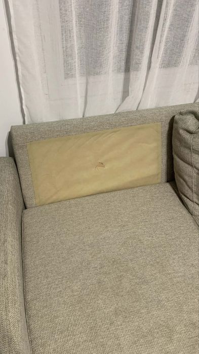 Триместен разтегателен диван с ракла под лежанката