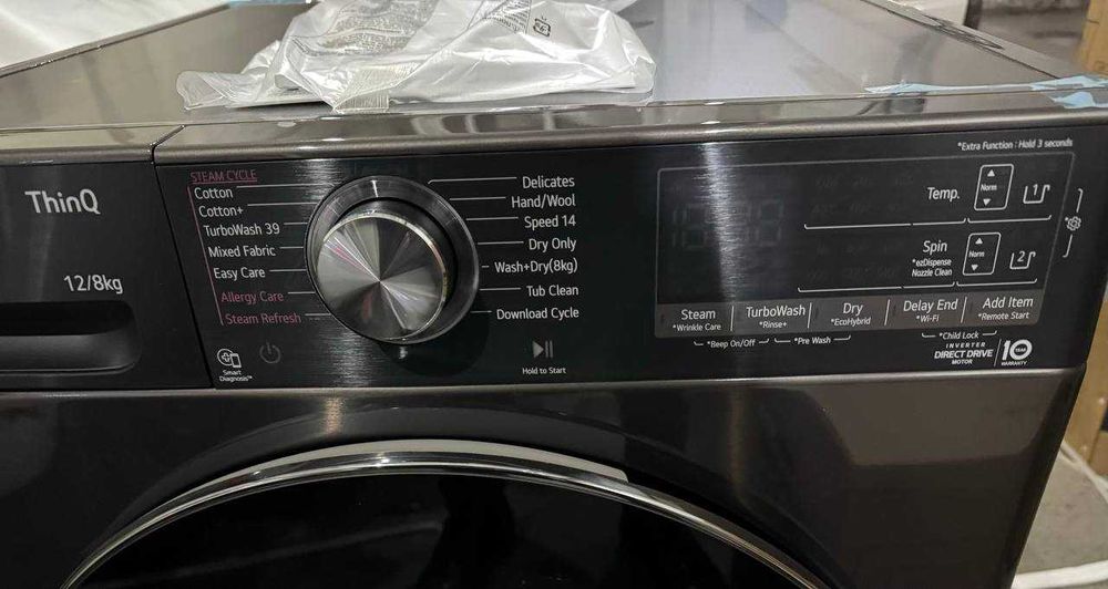 Стиральная машина LG 12/8 кг F4V9BDP2EE AI DD Inverter TurboWash Steam