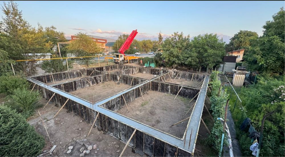 Фундамент куиямыз заливка фундамента заливаем бетон бетонный работ