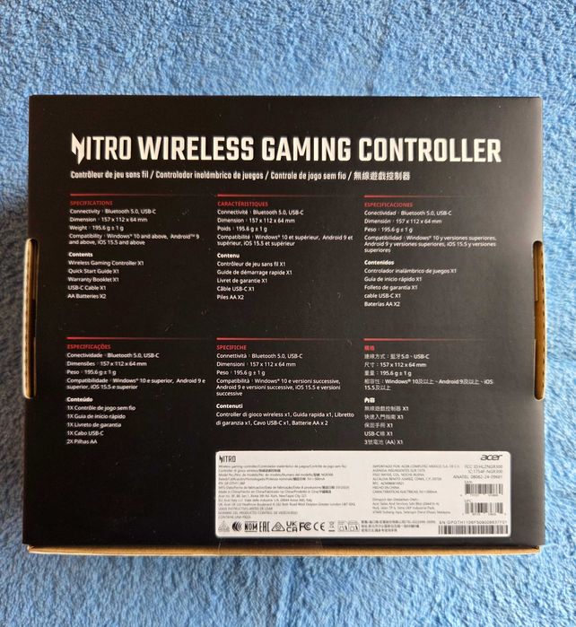 Безжичен контролер Acer Nitro NGR300 Gaming Controller