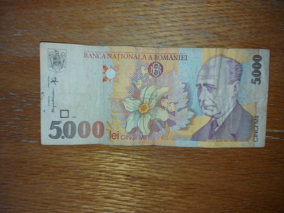 Bancnotă 5.000 lei 1998 – seria 003A5838178