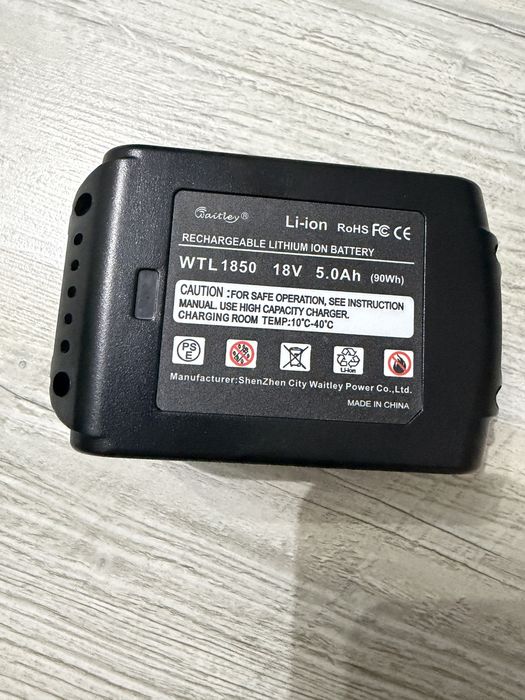 Acumulator Li-Ion Waitley de 18V și 5.0Ah Nou