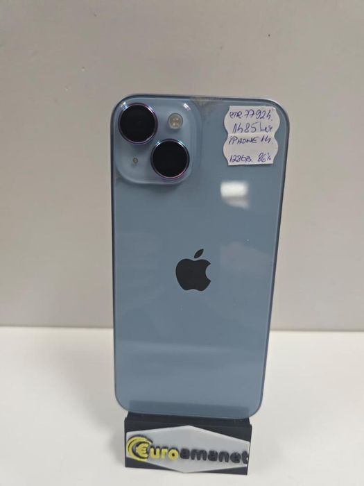 Telefon mobil Apple iPhone 14, 128GB, 5G, Blue -P-