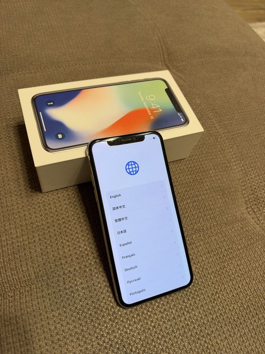 iPhone X, Silver, 64 GB