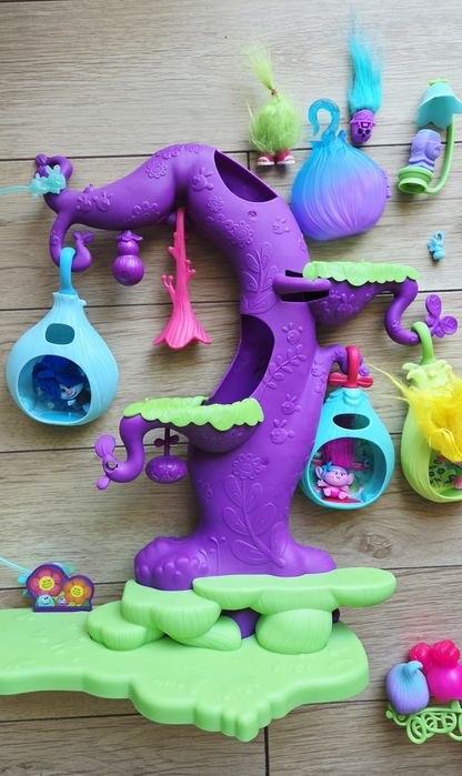 Trolls jucării figurine, coafor, copac