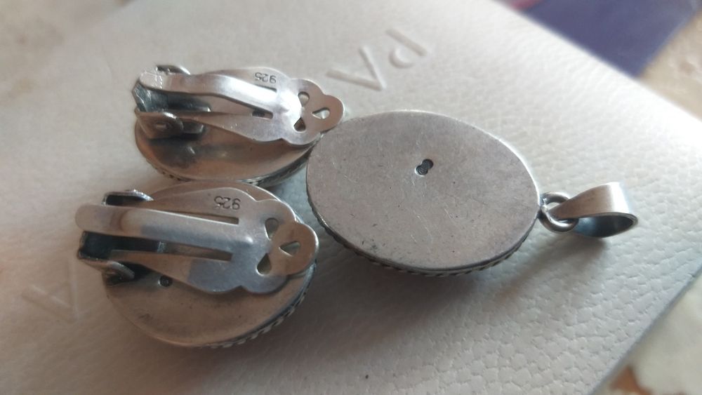 Vand set din Argint cu chihlimbar