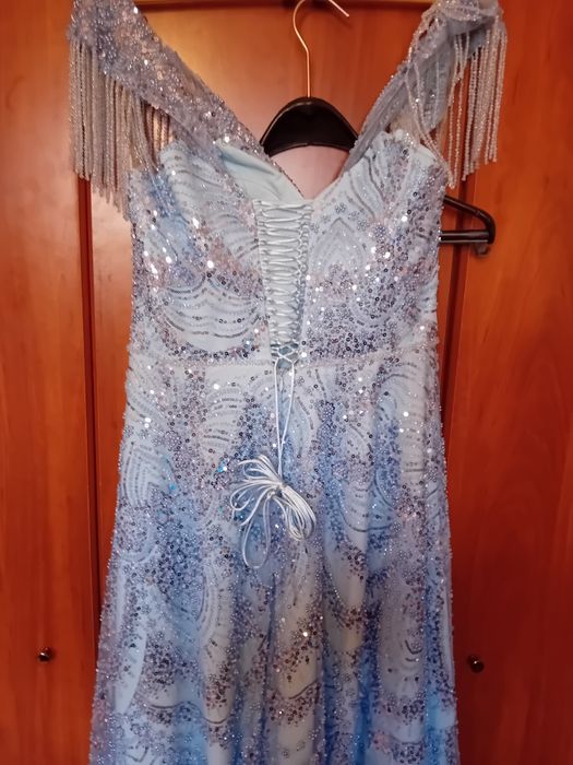 Дамска Рокля Дубайско Синио