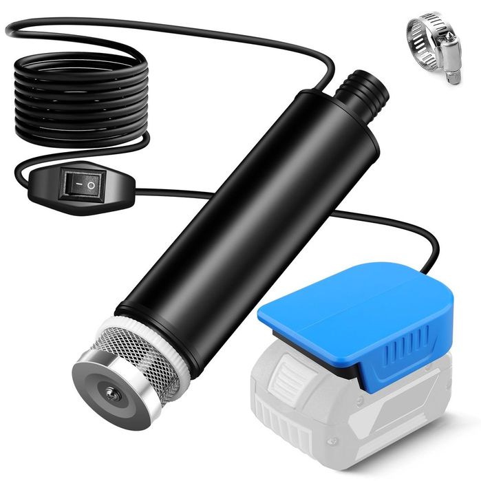 Pompă Submersibilă 30L/min 120W 15FT Ridicare Compatibilă cu Baterie Bosch GBA 18V