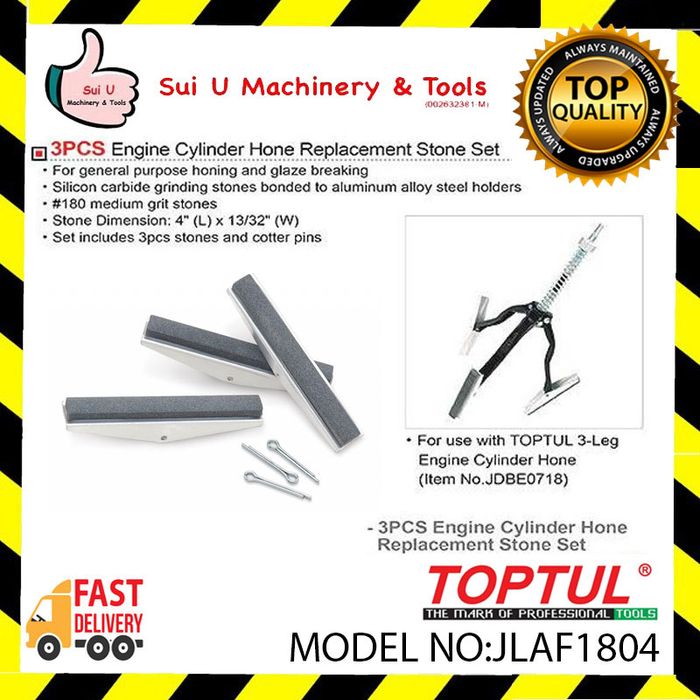 Абразивни Резервни камъни 100мм за хонинг 3 броя комплект TOPTUL