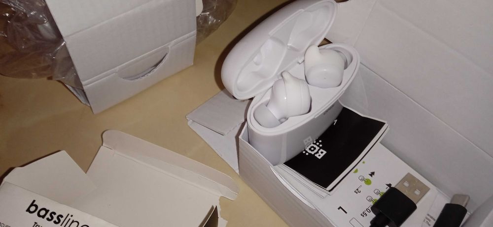 Casti NOI fără fir Bluetooth 5.0 Bassline Go True wireless android