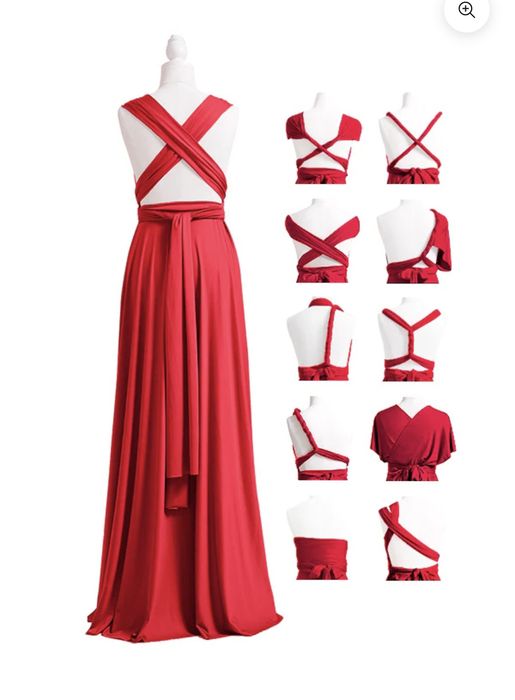 Rochie domnișoara de onoare. Roșie