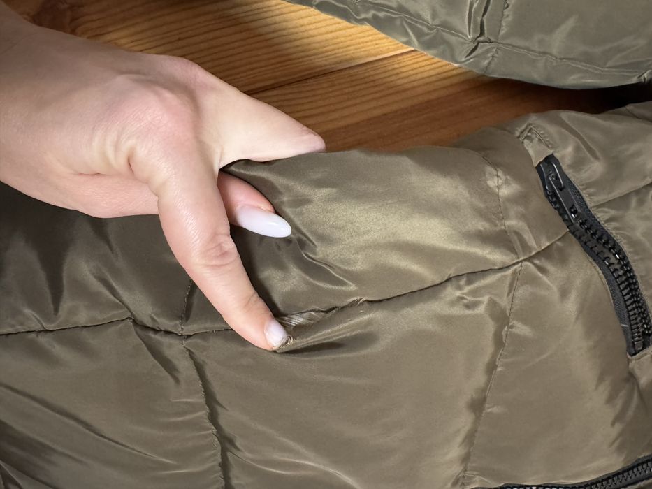 Дамско зимно яке Stradivarius цвят каки