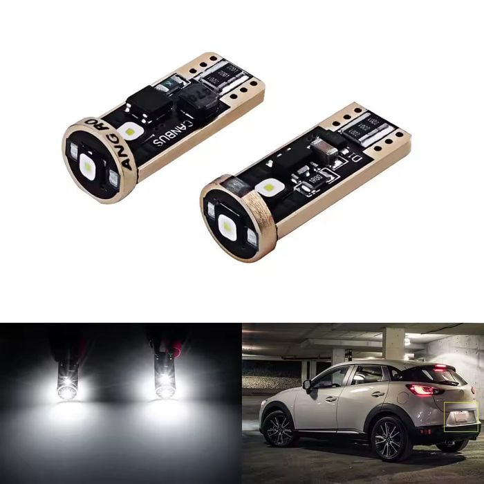 Set Două Bucăți T10-W5W Canbus 100% Lumina Puternica