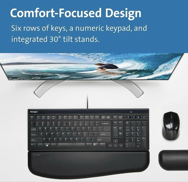 Тънка кабелна клавиатура Kensington