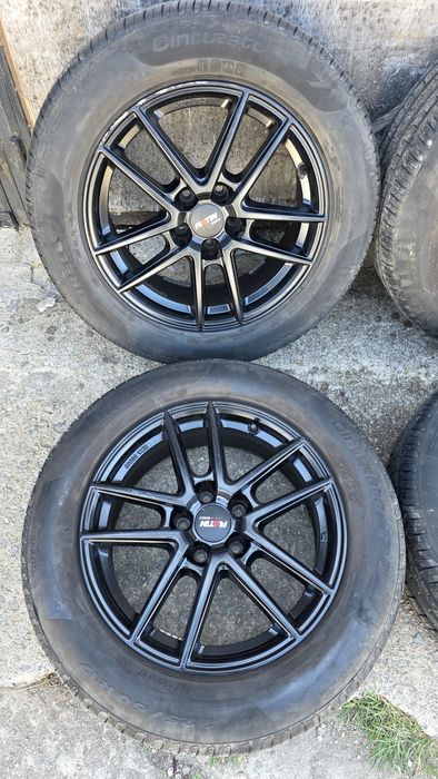 Джанти 17"ANZIO 5х112 7.5j ET35 / 66.5 Гуми 2022 225/60/17 Pirelli Cinturato P7