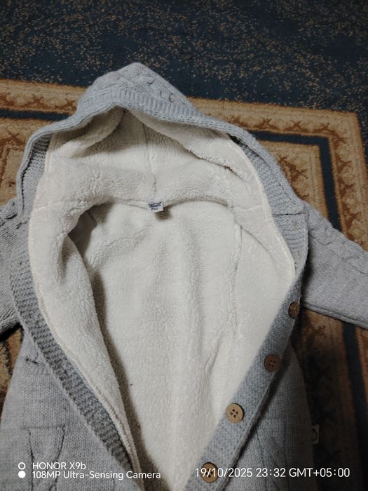 Вязанный тёплый комбенизон