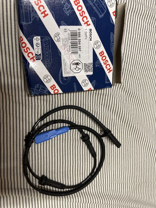 Senzor ABS (Turație Roată) BOSCH 0 986 594 597 - Nou, Peugeot / Citroën