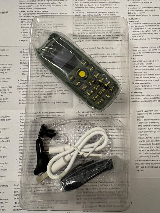 Mini telefon mobil breloc chei