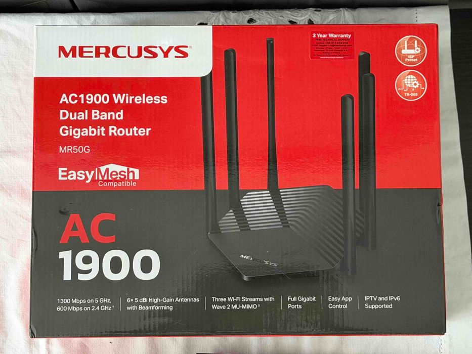 Router Mercusys AC1900 Wireless Dual Band Gigabit